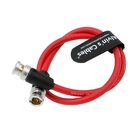 Alvin'S Cables 12G BNC Coaxial Cable HD SDI BNC Male To Male Original Cable For 4K Video Camera 50CM 19.7inches RED