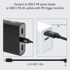 PD USB-C Type-C to DC 5.5 x 2.5mm 12V Power Cable for Blackmagic Video Assist