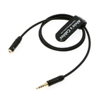3.5mm TRRS Audio Cable Straight Male To Straight Female Extension Cord For Sony FX6 For Home Stereo Headphones 70cm