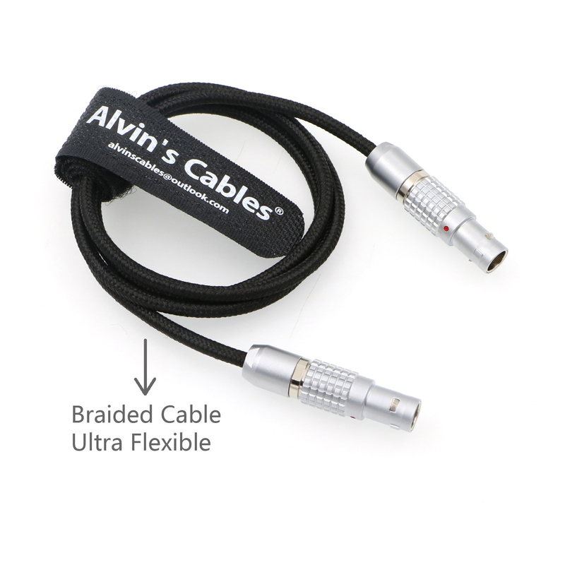 Flexible 2 Pin Male to 2 Pin Cable Power Teradek Bond Via ARRI Alexa Camera